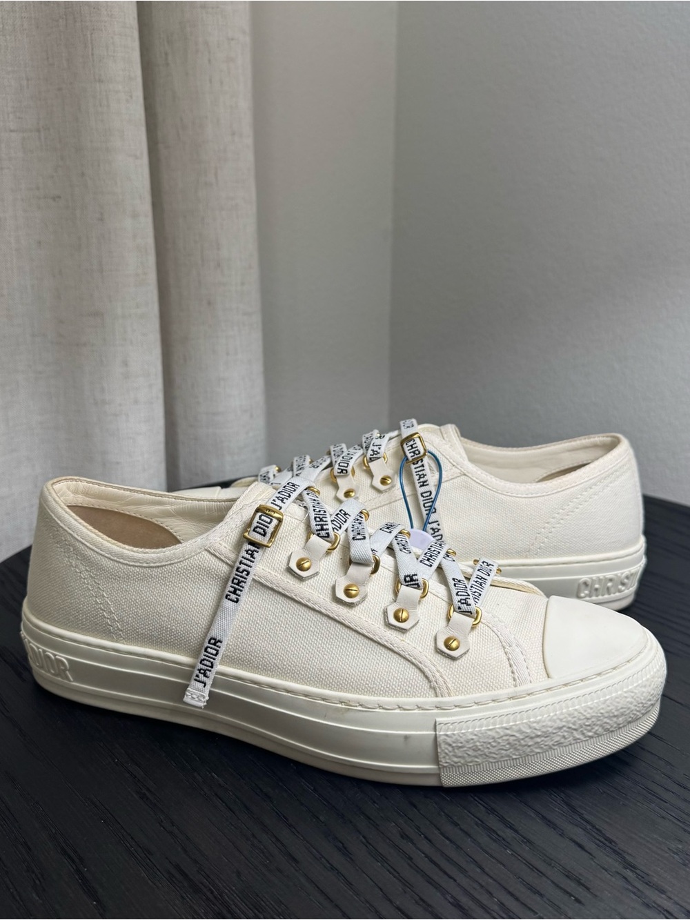 Christian Dior Walk 'N' Dior Sneakers Canvas White 39